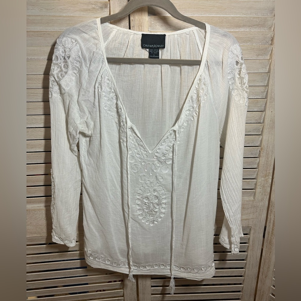 Cynthia Rowley Peasant Blouse